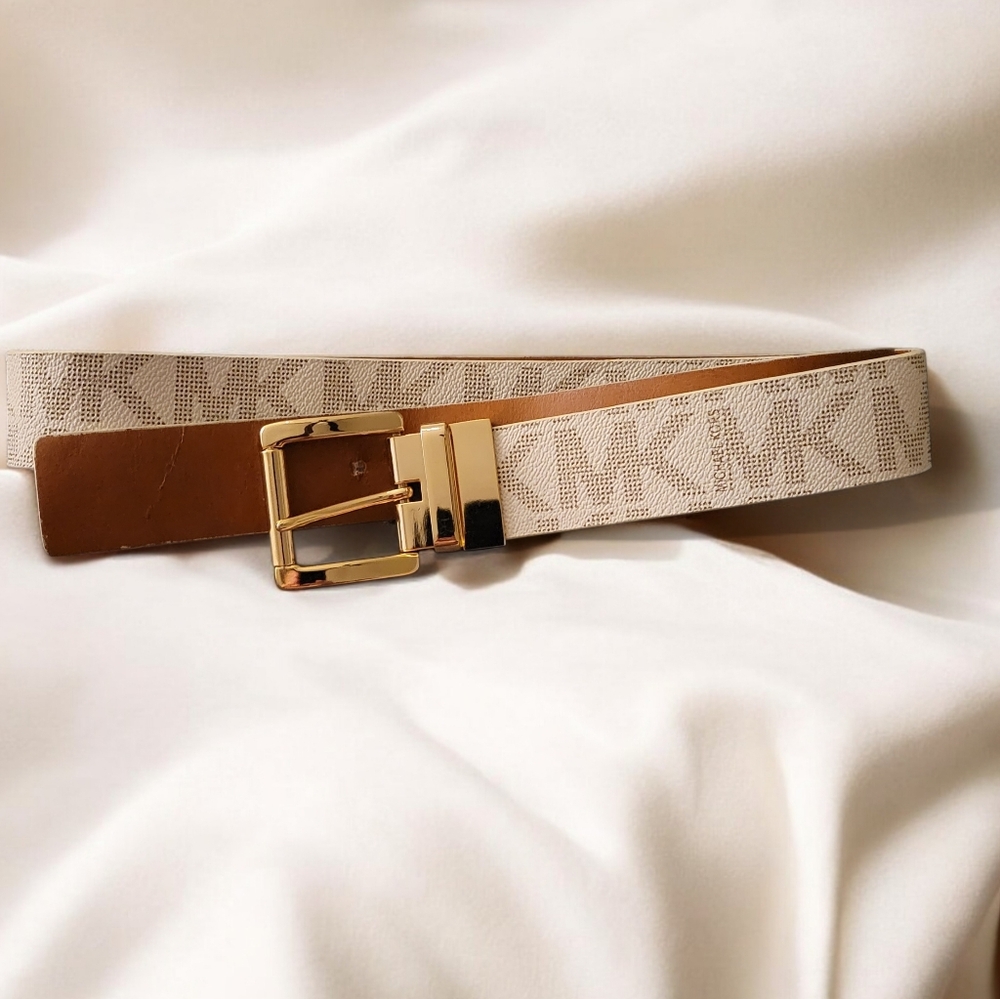 Michael Kors Reversible Signature Logo Large Belt (Unisex)